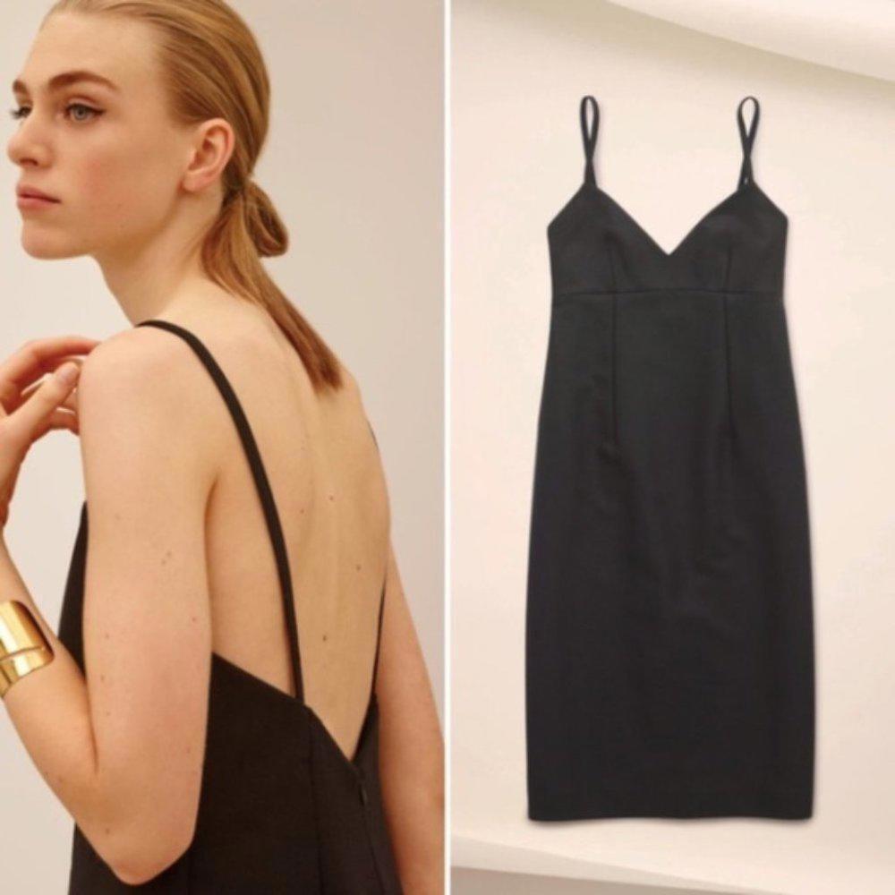 Aritzia Babaton Suzanne Cashmere Wool Midi Dress
